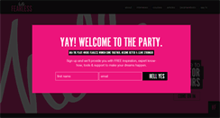 Desktop Screenshot of hellofearless.com